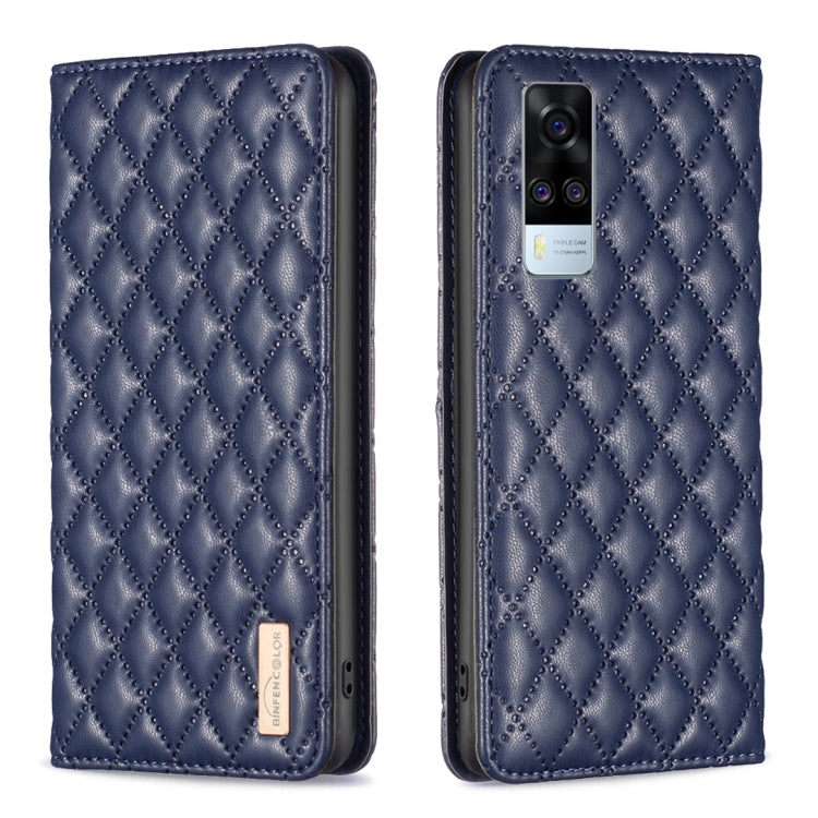 Custodia a conchiglia in pelle magnetica Diamond Lattice per vivo Y20, Y21s /