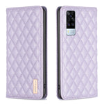 Custodia a conchiglia in pelle magnetica Diamond Lattice per vivo Y20, Y21s /