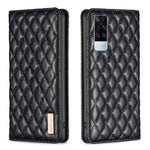Custodia a conchiglia in pelle magnetica Diamond Lattice per vivo Y20, Y21s /