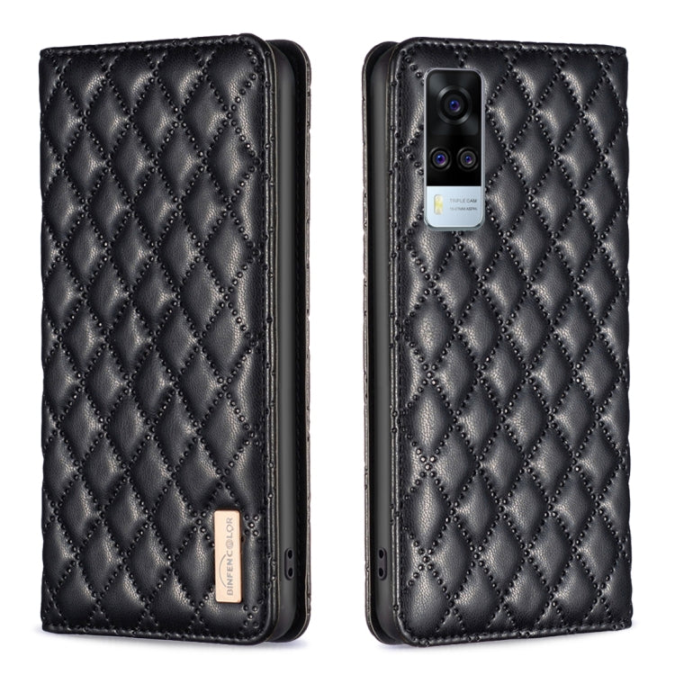 Custodia a conchiglia in pelle magnetica Diamond Lattice per vivo Y20, Y21s /