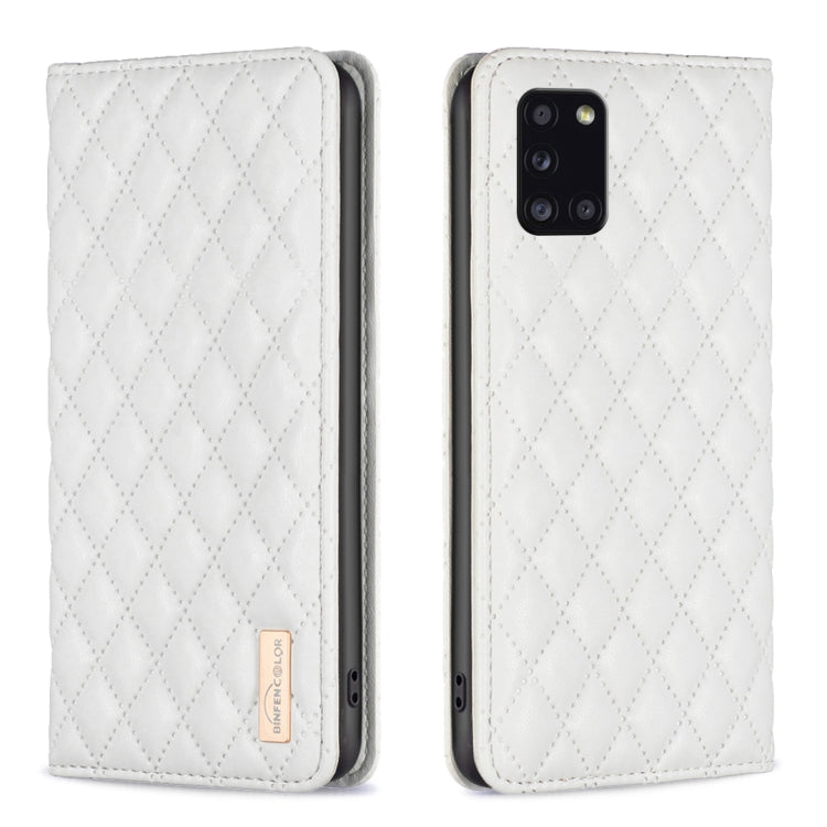 Custodia per telefono a conchiglia in pelle magnetica Diamond Lattice, For Samsung Galaxy A23 / M23 / M13 4G, For Samsung Galaxy A23e, For Samsung Galaxy A31, For Samsung Galaxy A32 4G