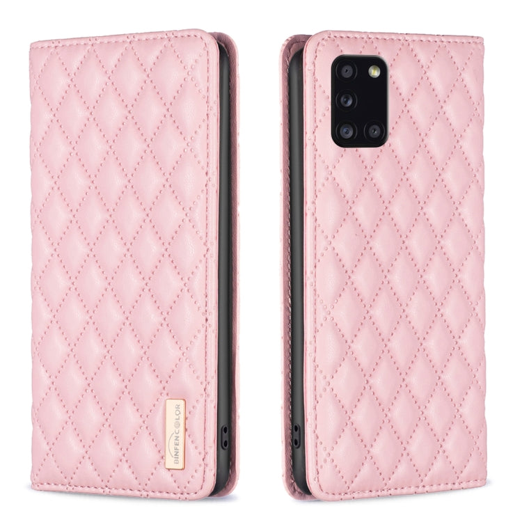 Custodia per telefono a conchiglia in pelle magnetica Diamond Lattice, For Samsung Galaxy A23 / M23 / M13 4G, For Samsung Galaxy A23e, For Samsung Galaxy A31, For Samsung Galaxy A32 4G