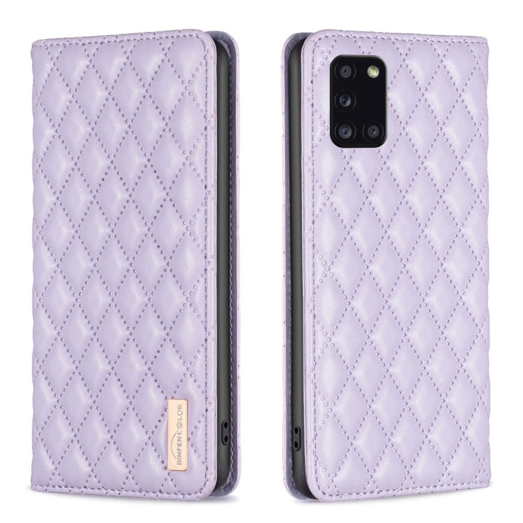 Custodia per telefono a conchiglia in pelle magnetica Diamond Lattice, For Samsung Galaxy A23 / M23 / M13 4G, For Samsung Galaxy A23e, For Samsung Galaxy A31, For Samsung Galaxy A32 4G