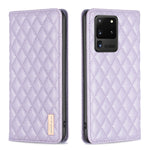 Custodia per telefono a conchiglia in pelle magnetica Diamond Lattice, For Samsung Galaxy A72 5G / 4G, For Samsung Galaxy A73 5G, For Samsung Galaxy S20+, For Samsung Galaxy S20 Ultra