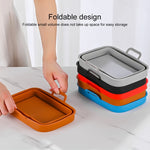Teglia da forno pieghevole in silicone per friggitrice ad aria