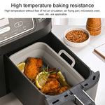 Teglia da forno pieghevole in silicone per friggitrice ad aria