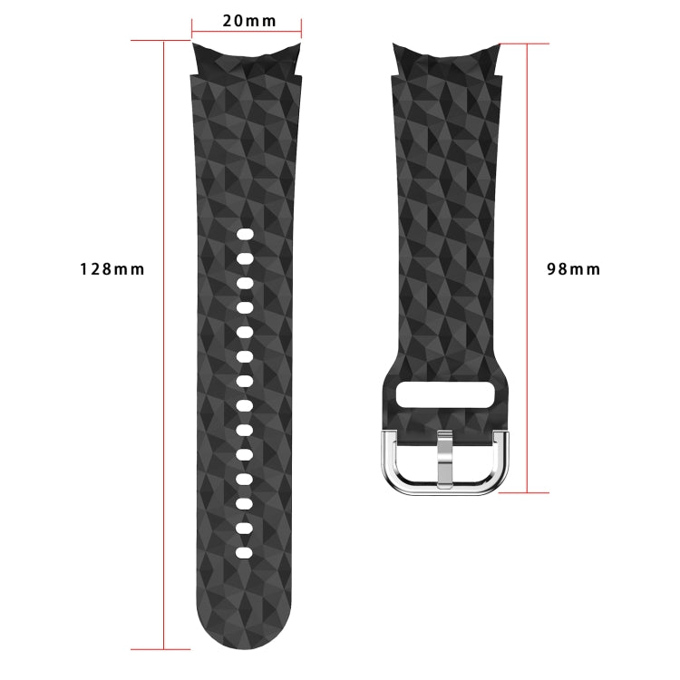 Cinturino in silicone con trama a rombo per Samsung Galaxy Watch
