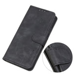 KHAZNEH Custodia per cellulare in pelle con vibrazione orizzontale a trama retrò, For Samsung Galaxy A14 5G, For Samsung Galaxy S23 5G, For Samsung Galaxy S23+ 5G, For Samsung Galaxy S23 Ultra 5G, For OPPO A17, For OPPO A57 4G/A77 4G Japan Edition