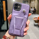 Custodia portafoglio in pelle con porta carte per iPhone 11