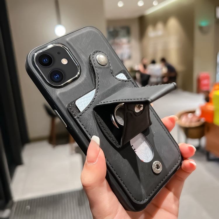 Custodia portafoglio in pelle con porta carte per iPhone 11