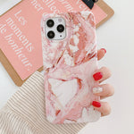 Custodia TPU smerigliato effetto marmo per iPhone 13