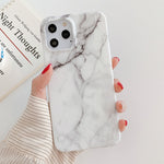 Custodia TPU smerigliato marmo per iPhone 11 Pro Max
