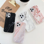 Custodia TPU smerigliato marmo per iPhone 11 Pro Max