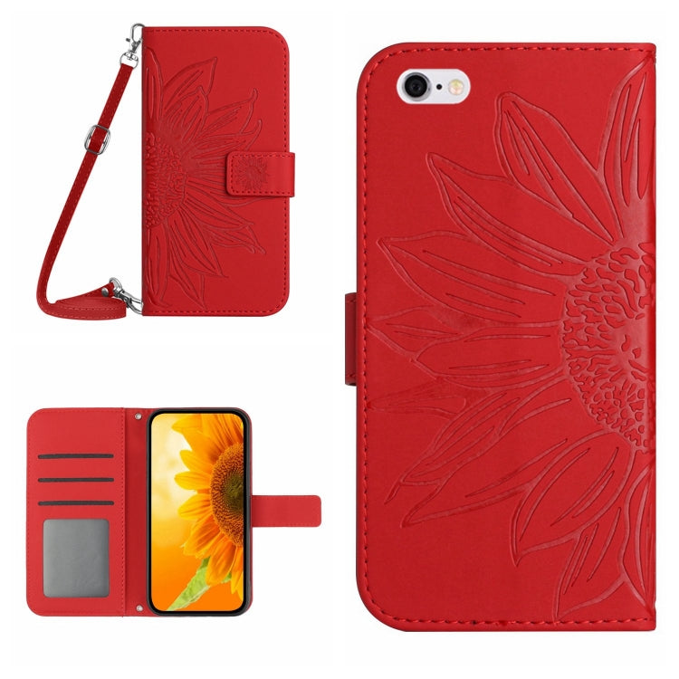Custodia portafoglio in pelle con motivo a fiori per iPhone 6s Pl
