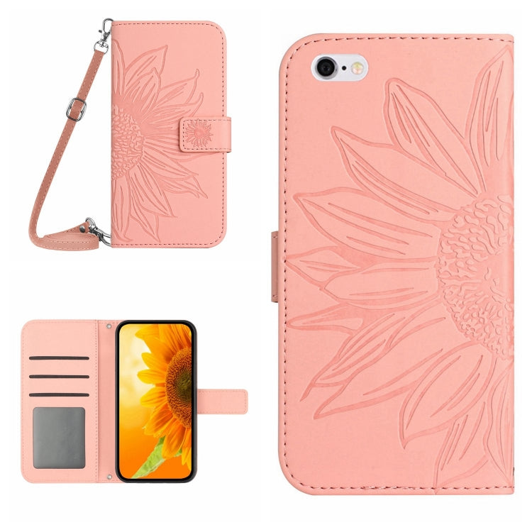 Custodia portafoglio in pelle con motivo a fiori per iPhone 6s Pl