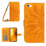 Custodia portafoglio in pelle con motivo a fiori per iPhone 6s Pl