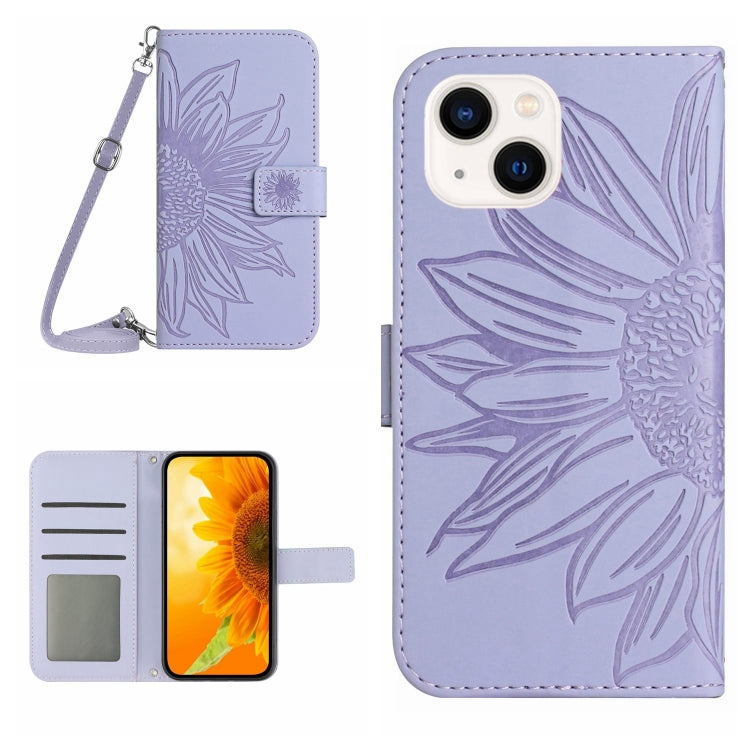 Custodia portafoglio in pelle con motivo fiori per iPhone 14 Plus