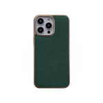 Custodia in pelle con trama incrociata per iPhone 14 Pro Max