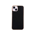Custodia in pelle con trama incrociata per iPhone 14 Pro Max