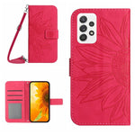 Skin Feel Custodia per cellulare in pelle con motivo a fiori di sole, For Samsung Galaxy A22 5G, For Samsung Galaxy A23