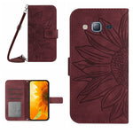 Skin Feel Custodia per cellulare in pelle con motivo a fiori di sole, For Samsung Galaxy J2 Prime, For Samsung Galaxy M10/A10