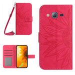 Skin Feel Custodia per cellulare in pelle con motivo a fiori di sole, For Samsung Galaxy J2 Prime, For Samsung Galaxy M10/A10