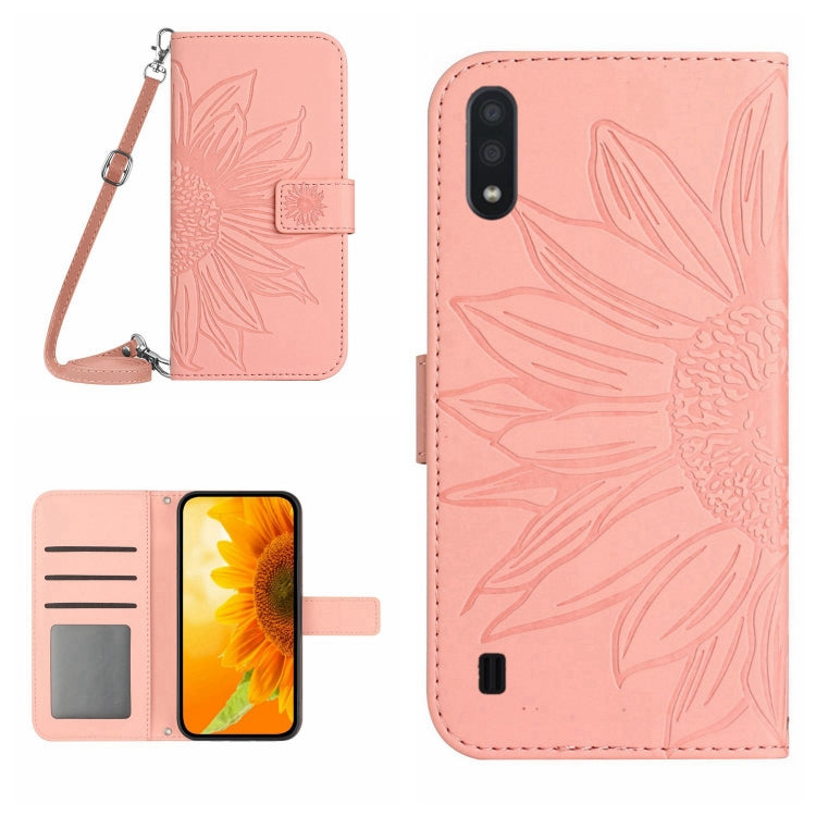 Skin Feel Custodia per cellulare in pelle con motivo a fiori di sole, For Samsung Galaxy J2 Prime, For Samsung Galaxy M10/A10
