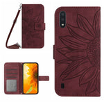Skin Feel Custodia per cellulare in pelle con motivo a fiori di sole, For Samsung Galaxy J2 Prime, For Samsung Galaxy M10/A10