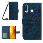 Skin Feel Custodia per cellulare in pelle con motivo a fiori di sole, For Huawei P30, For Huawei P30 Lite
