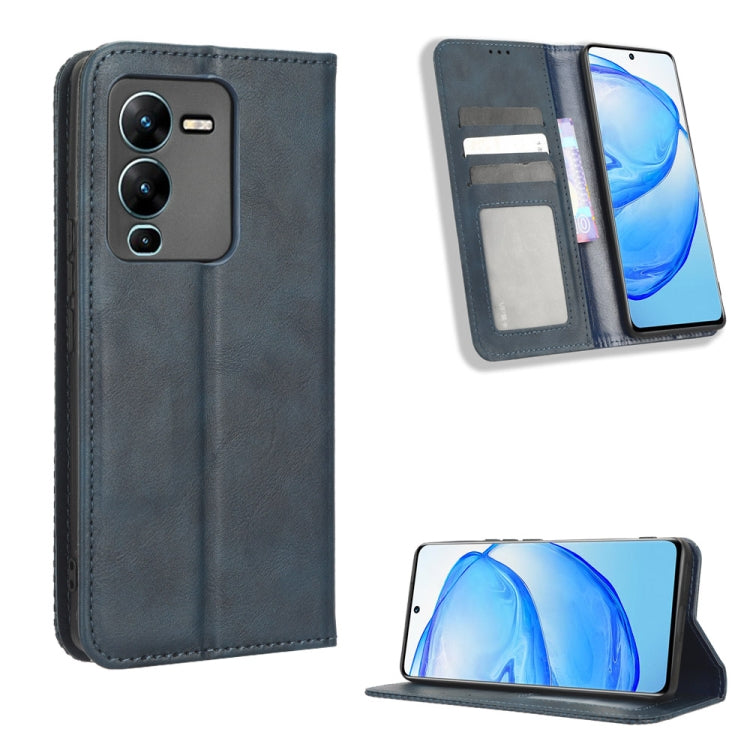 Custodia portafoglio in pelle con fibbia magnetica per smartphone
