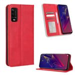 Custodia portafoglio in pelle con fibbia magnetica per smartphone