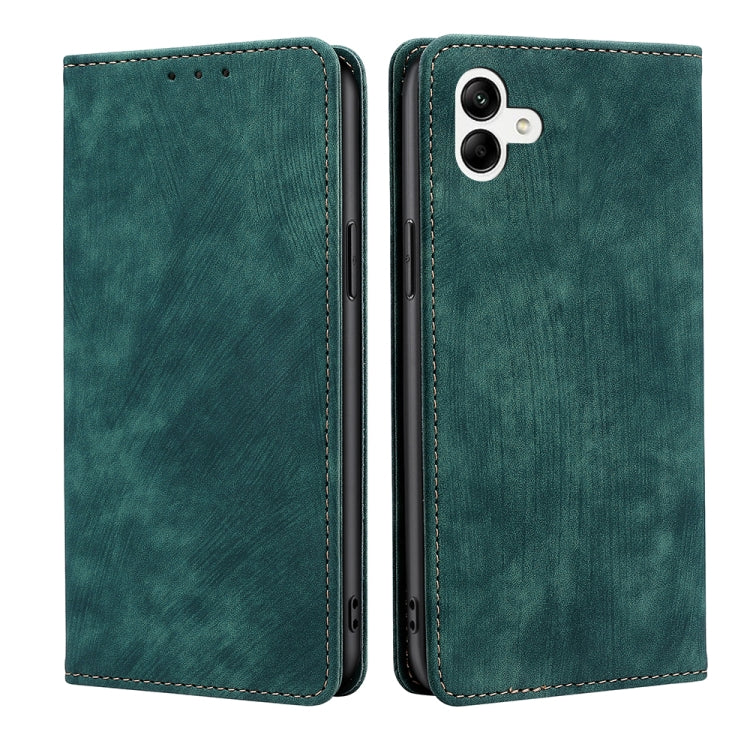 Custodia per telefono in pelle magnetica con spazzola antifurto RFID, For Motorola Moto E22/E22i, For Samsung Galaxy A04, For Nokia G60 5G, For Honor X8 5G/X6