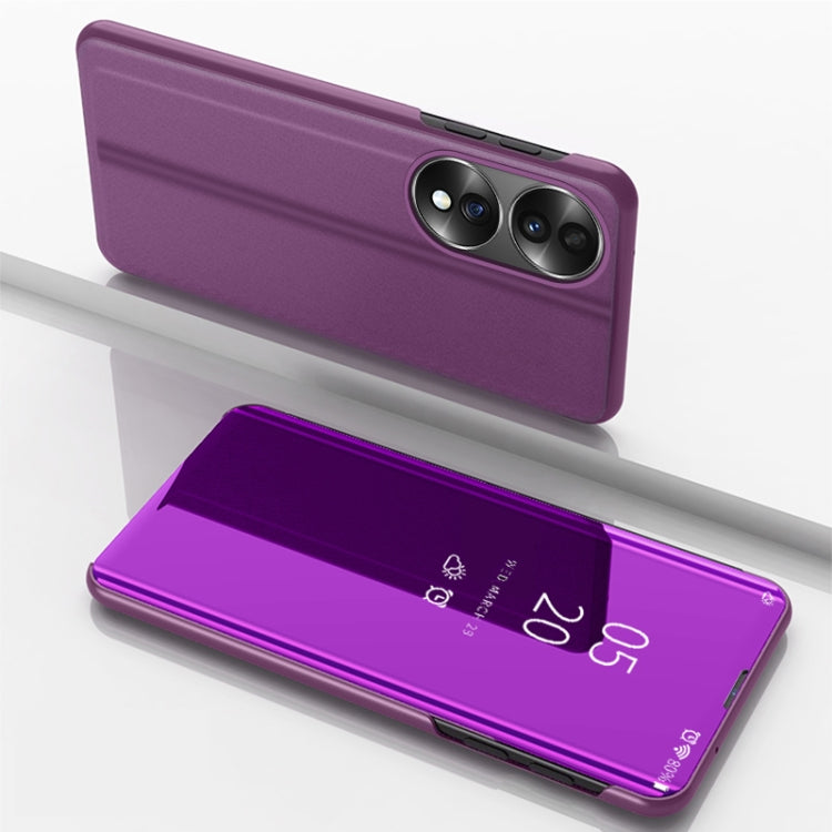 Custodia per telefono in pelle flip orizzontale placcata a specchio con supporto, For Honor 70, For Xiaomi Redmi A1, For Xiaomi 12T / 12T Pro / Redmi K50 Ultra