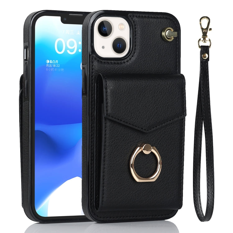 Custodia portafoglio in pelle PU con slot RFID per iPhone 14 Plus