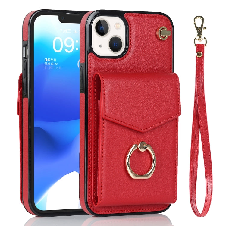 Custodia portafoglio in pelle PU con slot RFID per iPhone 14 Plus