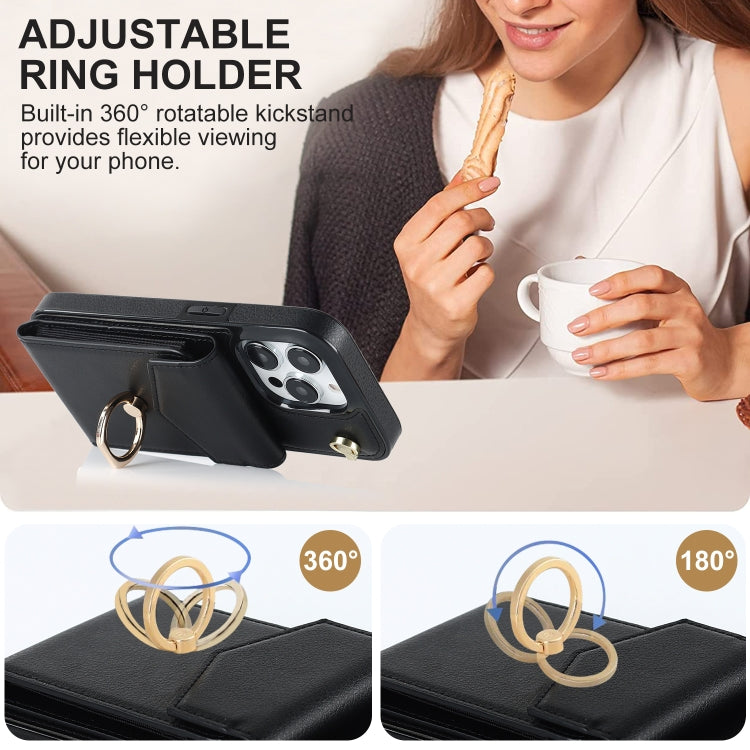 Custodia portafoglio in pelle con slot RFID per iPhone 11 Pro Max