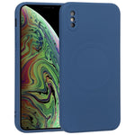 Custodia silicone liquido Magsafe per iPhone XS Max