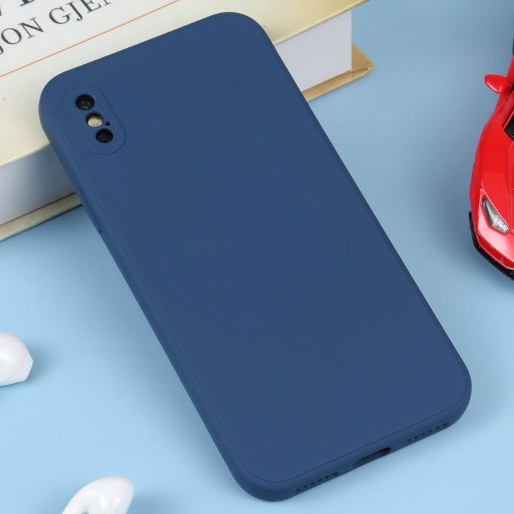 Custodia silicone liquido Magsafe per iPhone XS Max