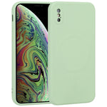 Custodia silicone liquido Magsafe per iPhone XS Max