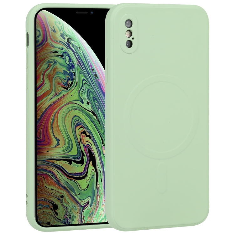 Custodia silicone liquido Magsafe per iPhone XS Max