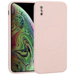 Custodia silicone liquido Magsafe per iPhone XS Max