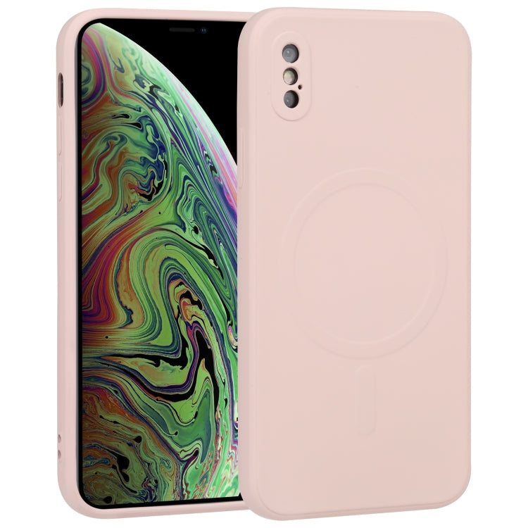 Custodia silicone liquido Magsafe per iPhone XS Max