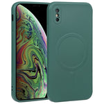 Custodia silicone liquido Magsafe per iPhone XS Max