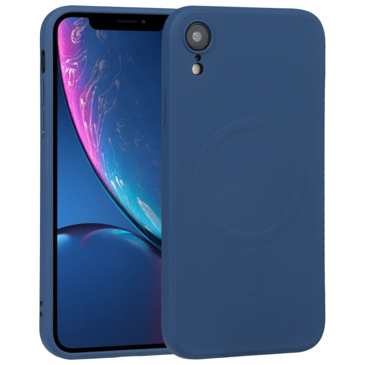 Custodia silicone liquido Magsafe per iPhone XS Max