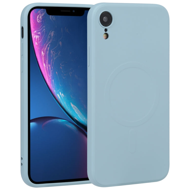 Custodia silicone liquido Magsafe per iPhone XS Max