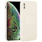 Custodia silicone liquido Magsafe per iPhone XS Max