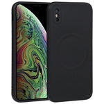 Custodia silicone liquido Magsafe per iPhone XS Max