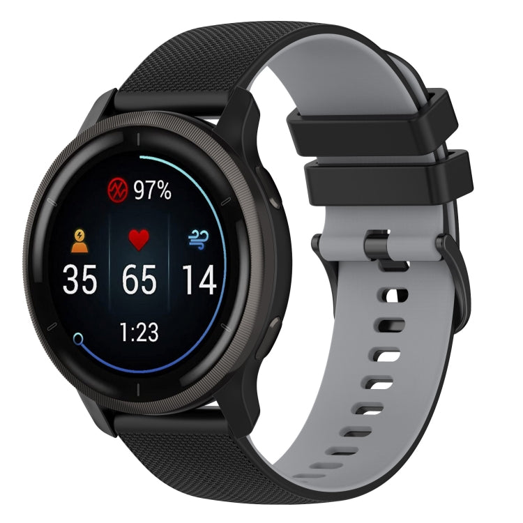 Cinturino in silicone bicolore con trama scozzese per Suunto 5 Pe