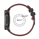 Cinturino in silicone bicolore con trama scozzese per Suunto 5 Pe