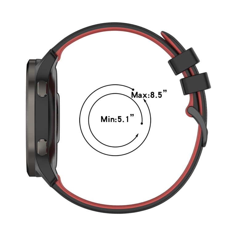 Cinturino in silicone bicolore con trama scozzese per Suunto 5 Pe